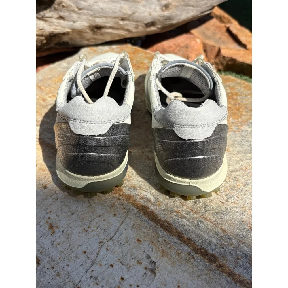 ECCO Biom Natural Motion White Yak Leather Golf Shoes‎ Womens 39 39012021321947